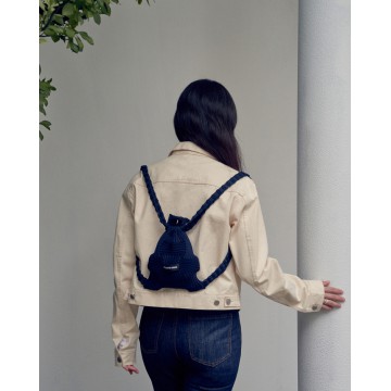 PLEATS MAMA - MiniBow BackPack (Midnight)